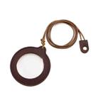 3X Adjustable Hanging Magnifier Portable Elderly Magnifying Glass with Leather Case(Coffee) - 1