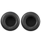 2pcs For Beats Pro Headphones Sheepskin Earmuffs Sponge Earpads(Black) - 2