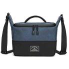 PU Leather Shoulder Crossbody Photography Bag SLR Camera Bag Lens Storage Bag(Blue) - 1