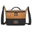 PU Leather Shoulder Crossbody Photography Bag SLR Camera Bag Lens Storage Bag(Brown) - 1
