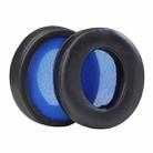 2pcs For Razer Kraken V3 Bluetooth Headset Sponge Cover Protein Leather Earmuffs(Black Blue Net) - 1