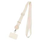 Mobile Phone Anti-lost Neck Strap Lanyard Detachable Hanging Chain(Beige) - 1