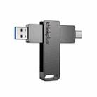 Lenovo Thinkplus MU110 USB3.2&Type-C Dual Interface Rotation Flash Drive, Memory: 128GB(Grey) - 1