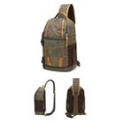 Outdoor Canvas Wear-resistant Waterproof Photography Shoulder Bag(Army Green) - 2