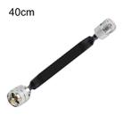 Window/Door Pass Through Flat RF Coaxial Cable UHF 50 Ohm RF Coax Pigtail Extension Cord, Length: 40cm(Male To Female) - 1