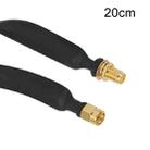 RP-SMA Male To Female  Fiberglass Antenna Through Wall Adapter Cable Flat Window Cable(20cm) - 1
