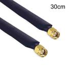 SMA Male To Male  Fiberglass Antenna Through Wall Adapter Cable Flat Window Cable(30cm) - 1