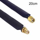 SMA Male To Female  Fiberglass Antenna Through Wall Adapter Cable Flat Window Cable(20cm) - 1