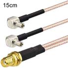 SMA Female To 2 TS9 R WiFi Antenna Extension Cable RG316 Extension Adapter Cable(15cm) - 1