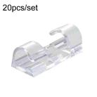 20pcs /Set Medium Self-Adhesive Cable Organizer Clip Network Cord Fixed Storage Clamp(Transparent) - 1