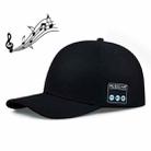 Bluetooth 5.0 Binaural Stereo Wireless Music Calling Cap Outdoor Sports Baseball Hat(Black) - 1