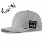 Bluetooth 5.0 Binaural Stereo Wireless Music Calling Cap Outdoor Sports Baseball Hat(Gray) - 1