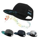 Bluetooth 5.0 Binaural Stereo Wireless Music Calling Cap Outdoor Sports Baseball Hat(Gray) - 2