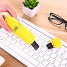 Mini USB Interface Keyboard Cleaning Brush Portable Computer Dust Remover(Yellow) - 1