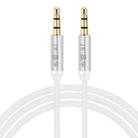 JINGHUA Audio Cable 3.5mm Male To Male AUX Audio Adapter Cable, Length: 1.2m(3 Knots White) - 1