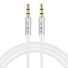 JINGHUA Audio Cable 3.5mm Male To Male AUX Audio Adapter Cable, Size: 1.2m(3 Knots White) - 1