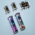 Portable Magnetic Charging Power Lipstick Combination Modeling Transparent Fast Charging Mobile Device, Specification: 3 Charger+2 Battery - 1