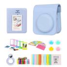 For Polaroid Mini12 7 in 1 Photo Album Sticker Photo Frame Camera Bag, Color: Blue - 1