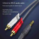 JINGHUA 3.5mm To 2RCA Audio Cable Game Console Outdoor Audio Connection Cable, Size: 30m(Grey) - 8