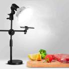 80W 120mm  Mushroom Fill Light + Desktop Overhead Photography Stand Kit for Photo/Video - 1