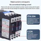 CHNT CJX2-1201 12A 220V Silver Alloy Contacts Multi-Purpose Single-Phase AC Contactor - 15