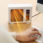 600W Desktop Electric Heater PTC Fast Heating Energy Saving Warm Fan Without Remote Control(EU Plug) - 1