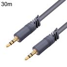 JINGHUA A240 3.5mm Male To Male Audio Cable Cell Phone Car Stereo Microphone Connection Wire, Size: 30m(Gray) - 1