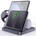 3 In 1 Wireless Charger For Samsung Galaxy Z Fold Mobile Phone Earphones & Smart Watches(Black) - 1