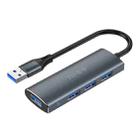 JINGHUA N63 4-Port Aluminum Docking Station Splitter One To Four Network HUB, Interface: USB3.0 - 1