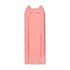 ZJ001 Mini Foldable Invisible Phone / Tablet Back-mounted Holder(Pink) - 1