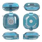 For Beats Fit Pro Transparent PC Hard Shell Earphone Protective Case with Lanyard(Transparent Blue) - 1