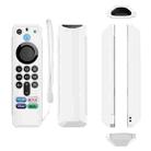For Amazon Alexa Voice Remote 3rd Gen Anti-Fall And Protective Cover For TV Remote Control(White) - 1