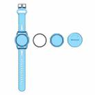 For AirTag PC+TPU Transparent Watch Strap Tracker Protective Case Anti-lost Device Cover, Color: Blue - 1