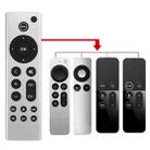 For Apple TV Remote Control 4K / HD A2169 A1842 A1625 Without Voice(Silver) - 1