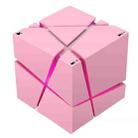 Qone Cube AI Smart Voice-Controlled Bluetooth Speaker RGB Light Mini Wireless Audio, Color: Pink - 1