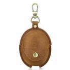 For Huawei FreeBuds 5 CONTACTS FAMILY CF1170 Cowhide Anti-Fall Bluetooth Earphone Protective Case(Brown) - 1