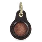 For Airtag CONTACTS FAMILY CF1139 First-layer Cowhide Tracker Protective Case Pet Locator Leather Case(Dark Brown) - 1