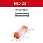 4pcs Direct Insertion Of Quick Terminal Block Wire Connector Clamps, Model: NC-22 - 2