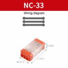 4pcs Direct Insertion Of Quick Terminal Block Wire Connector Clamps, Model: NC-33 - 2