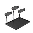 Cell Phone Live Stands Microphone Sound Card Tray Multifunctional Shelf Pallet, Specification: Tray+3 Camera Position - 1