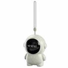 USB Astronaut Shape Digital Display 1800mAh Power Bank Hand Warmer, Color: Beige - 1