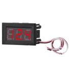 0V-30V 3 Wire DC Voltmeter Terminal 0.56 Inch LED Digital Voltmeter Accessories Reverse Connection Protection, Color: Red - 1