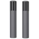 For Teslamic Microphone 1pair Silicone Protective Case Wireless Mic Cover(Advanced Gray) - 1