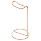 Metal Earphone Holder Desktop Earphone Hanging Rack Storage Display Stand(Rose Gold) - 1