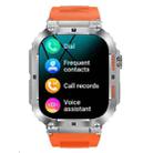K57 Pro 1.96 Inch Bluetooth Call Music Weather Display Waterproof Smart Watch, Color: Orange - 1