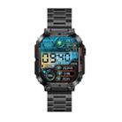 K57 Pro 1.96 Inch Bluetooth Call Music Weather Display Waterproof Smart Watch, Color: Black Three-beads - 1