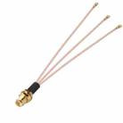 1 In 3 IPX To RPSMAK RG178 Pigtail WIFI Antenna Extension Cable Jumper(15cm) - 1