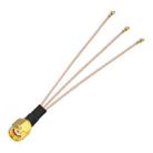 1 In 3 IPX To RPSMAJ RG178 Pigtail WIFI Antenna Extension Cable Jumper(15cm) - 1