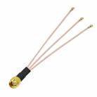 1 In 3 IPX To SMAJ RG178 Pigtail WIFI Antenna Extension Cable Jumper(15cm) - 1