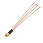 1 In 4 IPX To SMAJ RG178 Pigtail WIFI Antenna Extension Cable Jumper(15cm) - 1